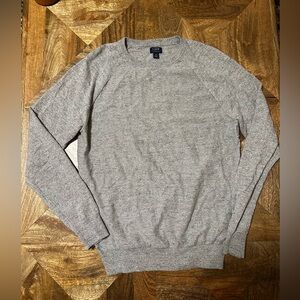 J. Crew Gray Crewneck Sweater Classic Knit